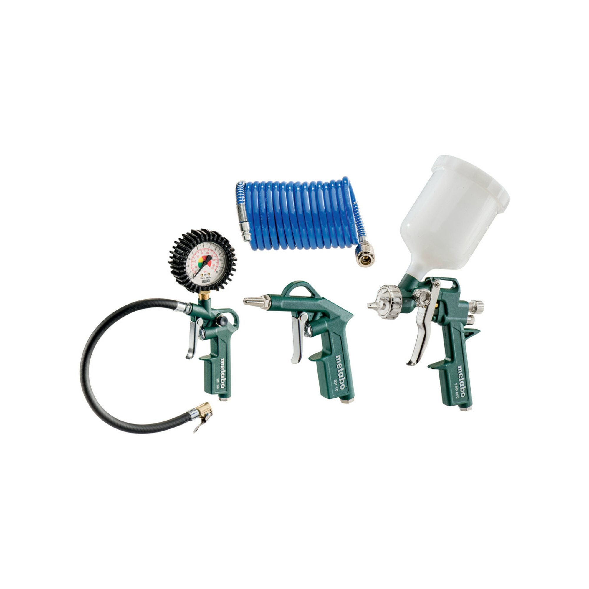 metabo Werkzeugset Metabo Druckluft-Werkzeugset LPZ 4 Set Karton
