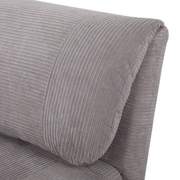 HOMCOM Sessel 2-IN-1 Schlafsessel Gästebett, verstellbare Kopfstütze Cord-Optik (Set, 1-St., 1 x Schlafsofa), mehrfach verstellbar
