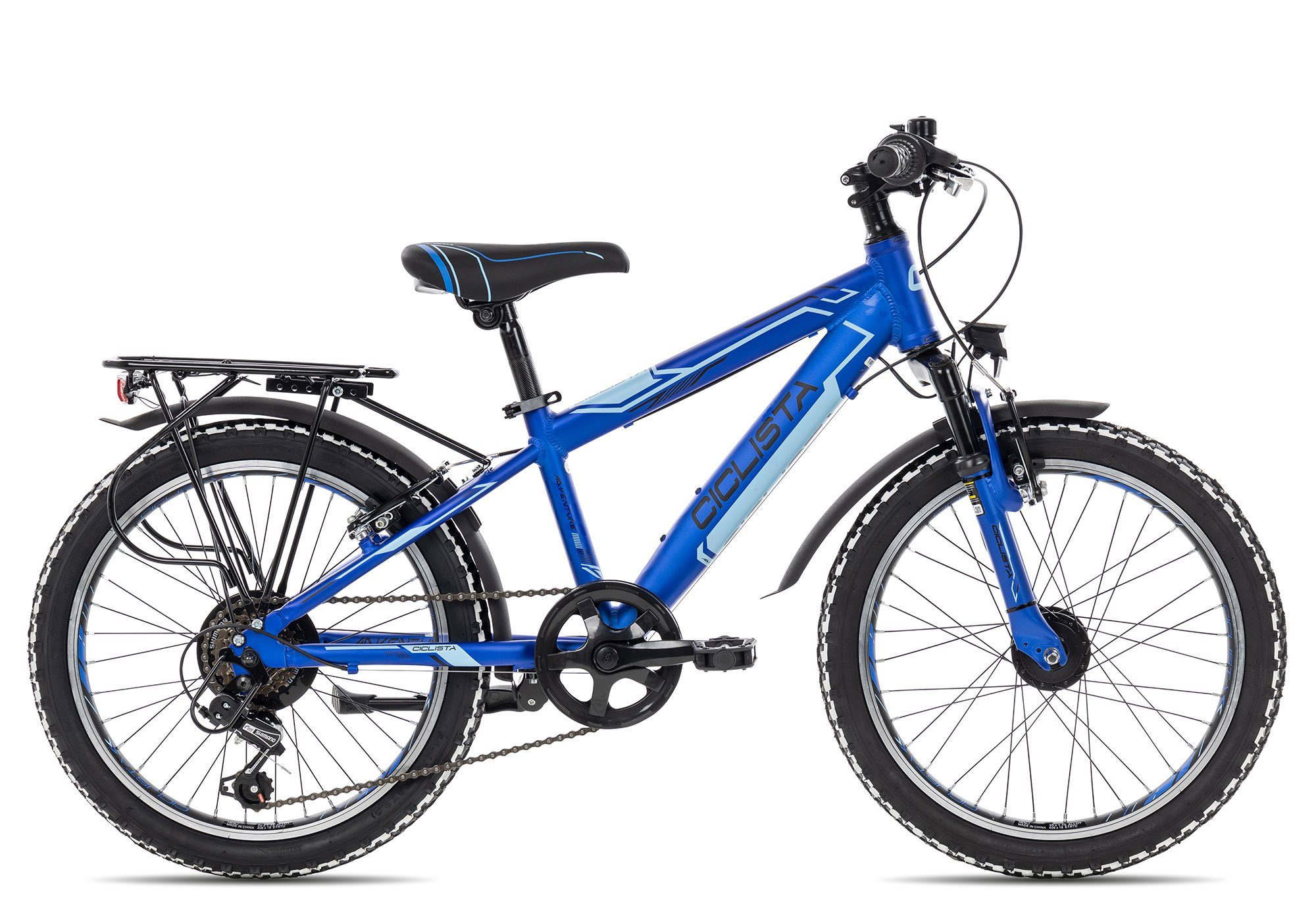 Ciclista Schaltwerk, 20 two-blue 20, Gang blau Shimano 6 Kinderfahrrad Kettenschaltung, Adventure Tourney Zoll black 6 Kinderfahrrad