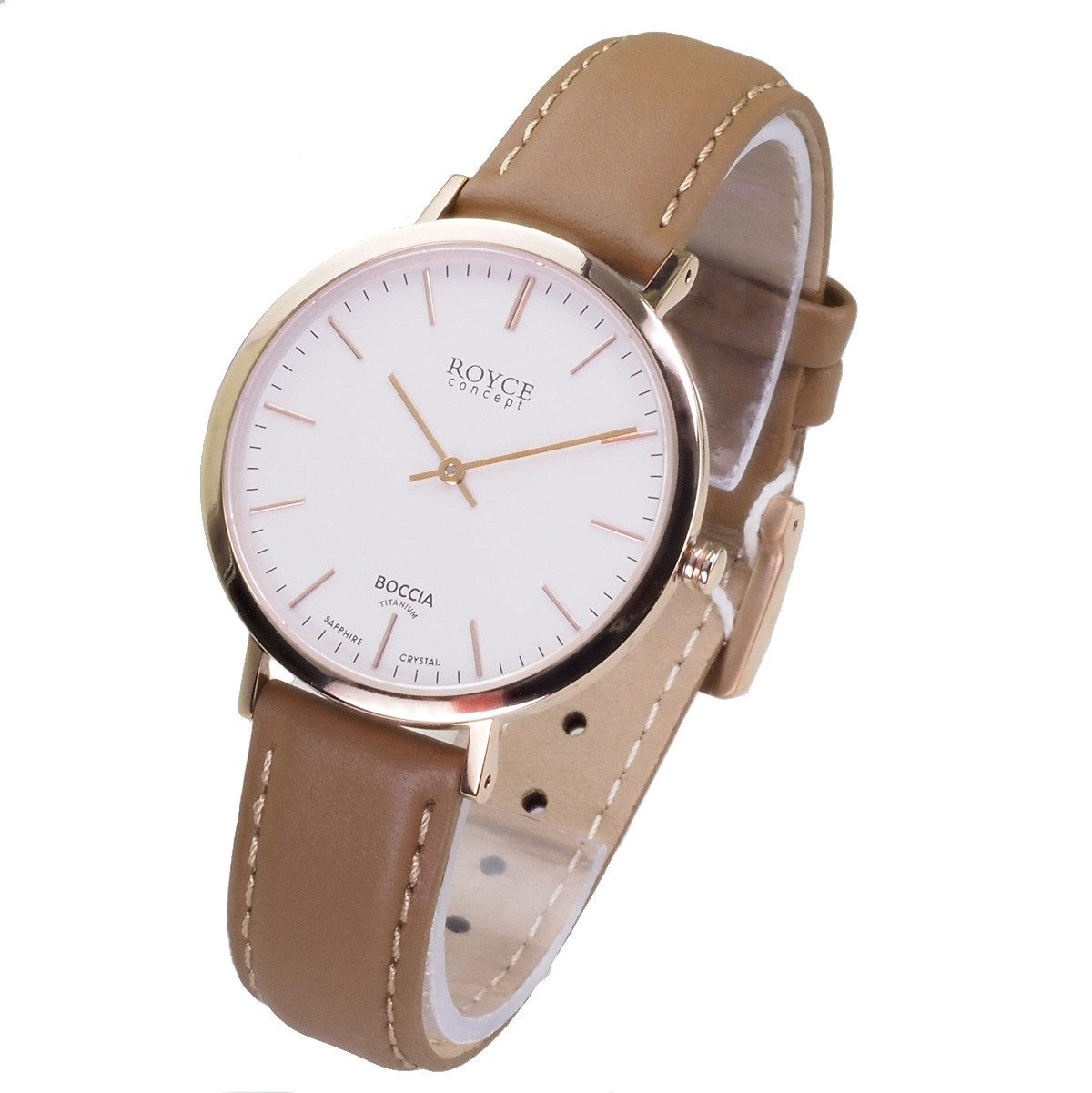 Boccia Quarzuhr Boccia Quarzuhr 3590-05, (Rosegold)
