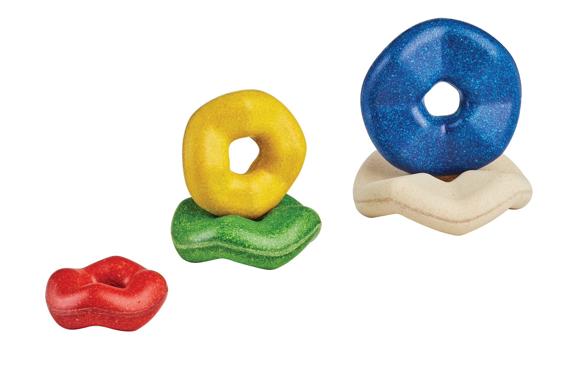Plantoys Stapelspielzeug Wellenstapeln, (5-tlg), Aus Holz