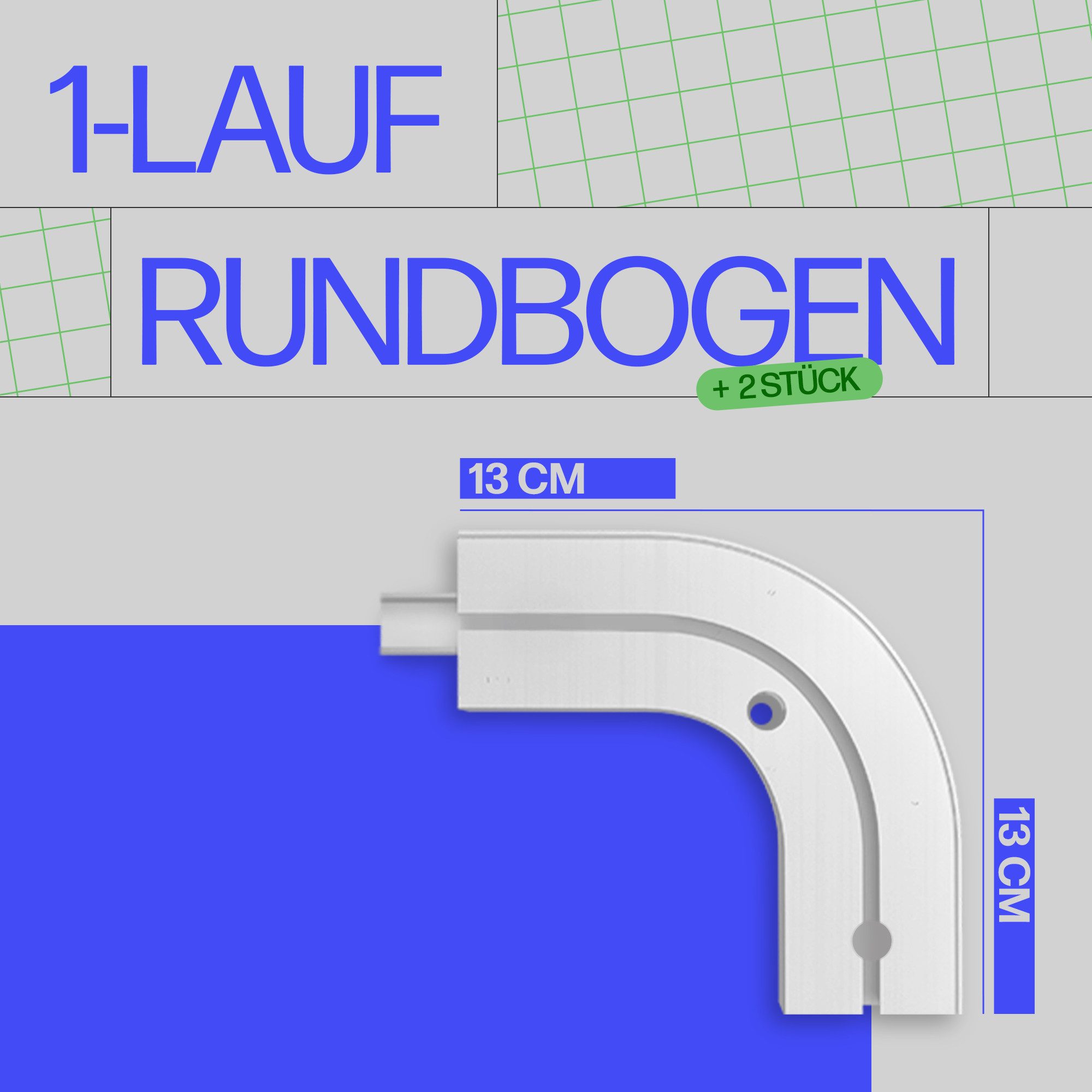 Bestlivings Gardinenschiene Komplettset montagefertig, 1-läufig, 90 cm, mit Bohren, verschraubt, Kunststoff, inkl. Befestigungsset, Weiß, flach, kürzbar, Made i – Bild 3 von 5