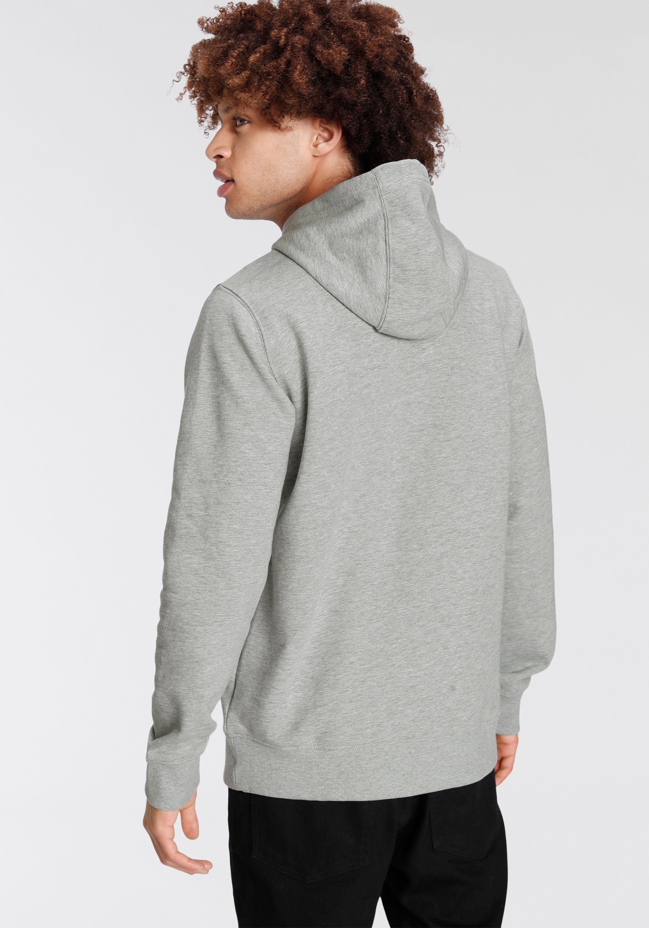 Material, grau Kängurutasche, Timberland Hoodie Pro aus robustem mit Kapuze mit Kordelzug