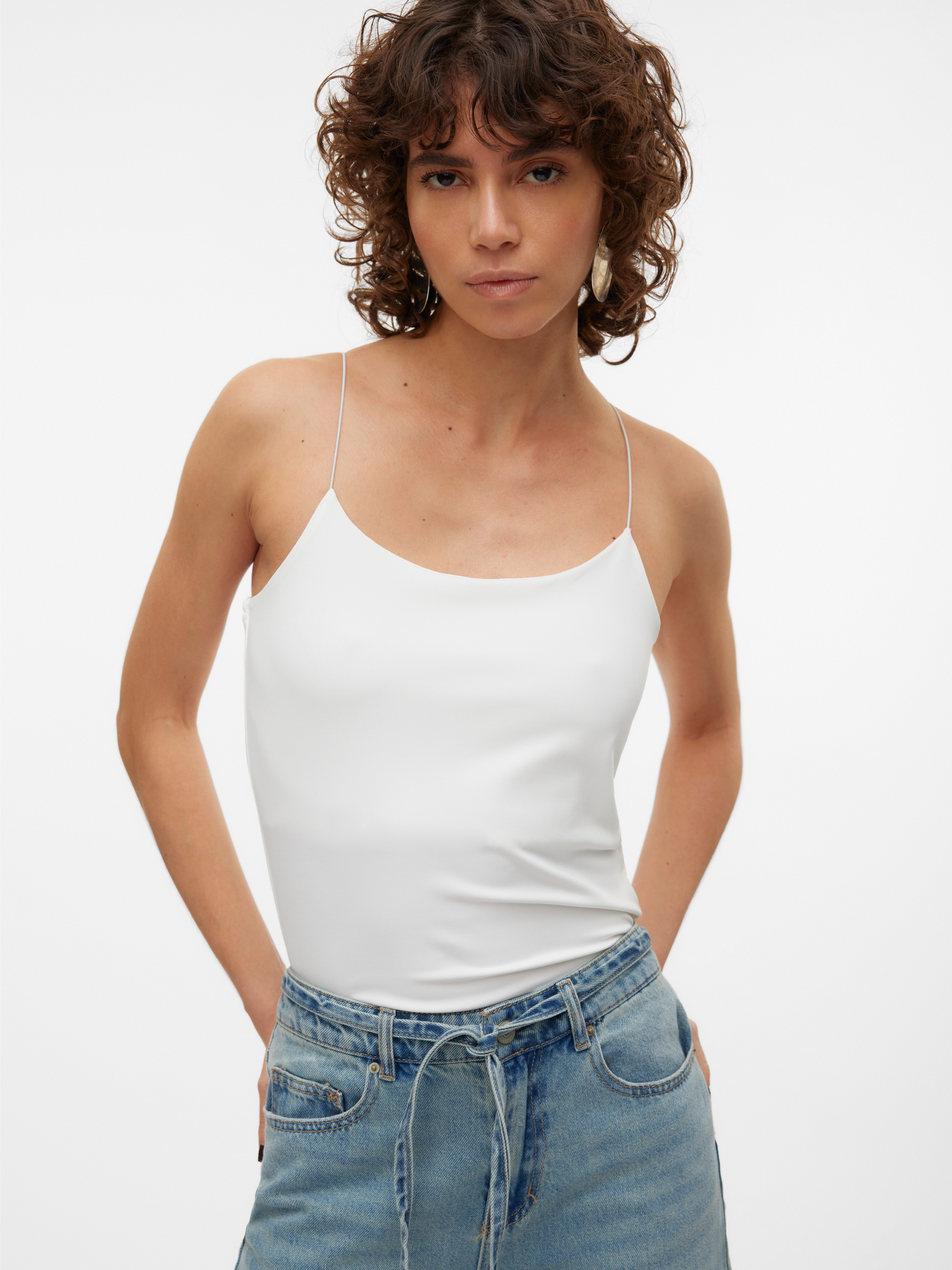 Vero Moda Spaghettitop VMMILLION SHORT SINGLET TOP JRS NOOS Materialmix