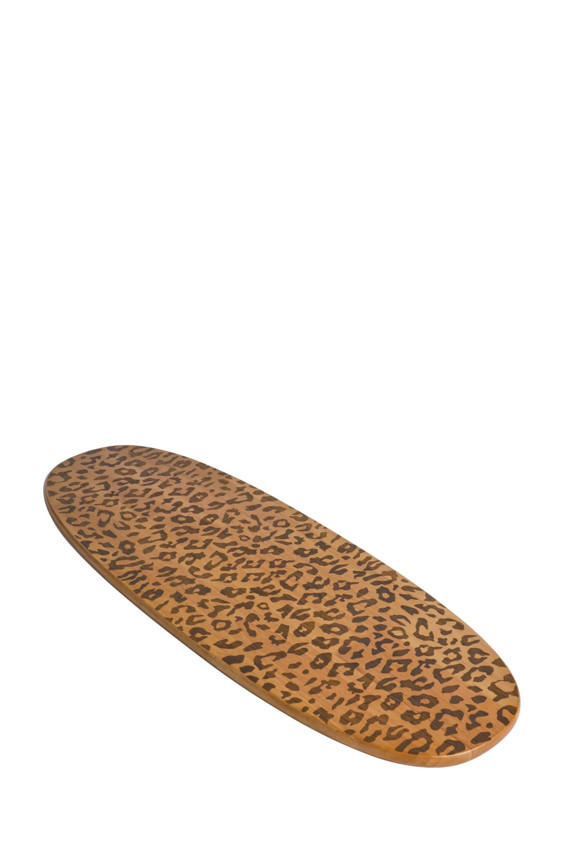Next Servierbrett XL Servierbrett aus Holz mit Leoparden-Print, Holz, (1-St)