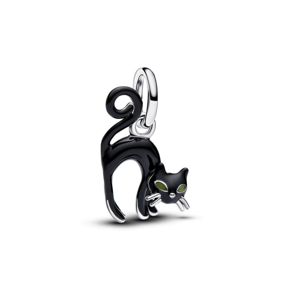 Pandora Charm-Einhänger Pandora Moments Schwarze Katze Charm Anhänger 794769C01 (1-tlg)
