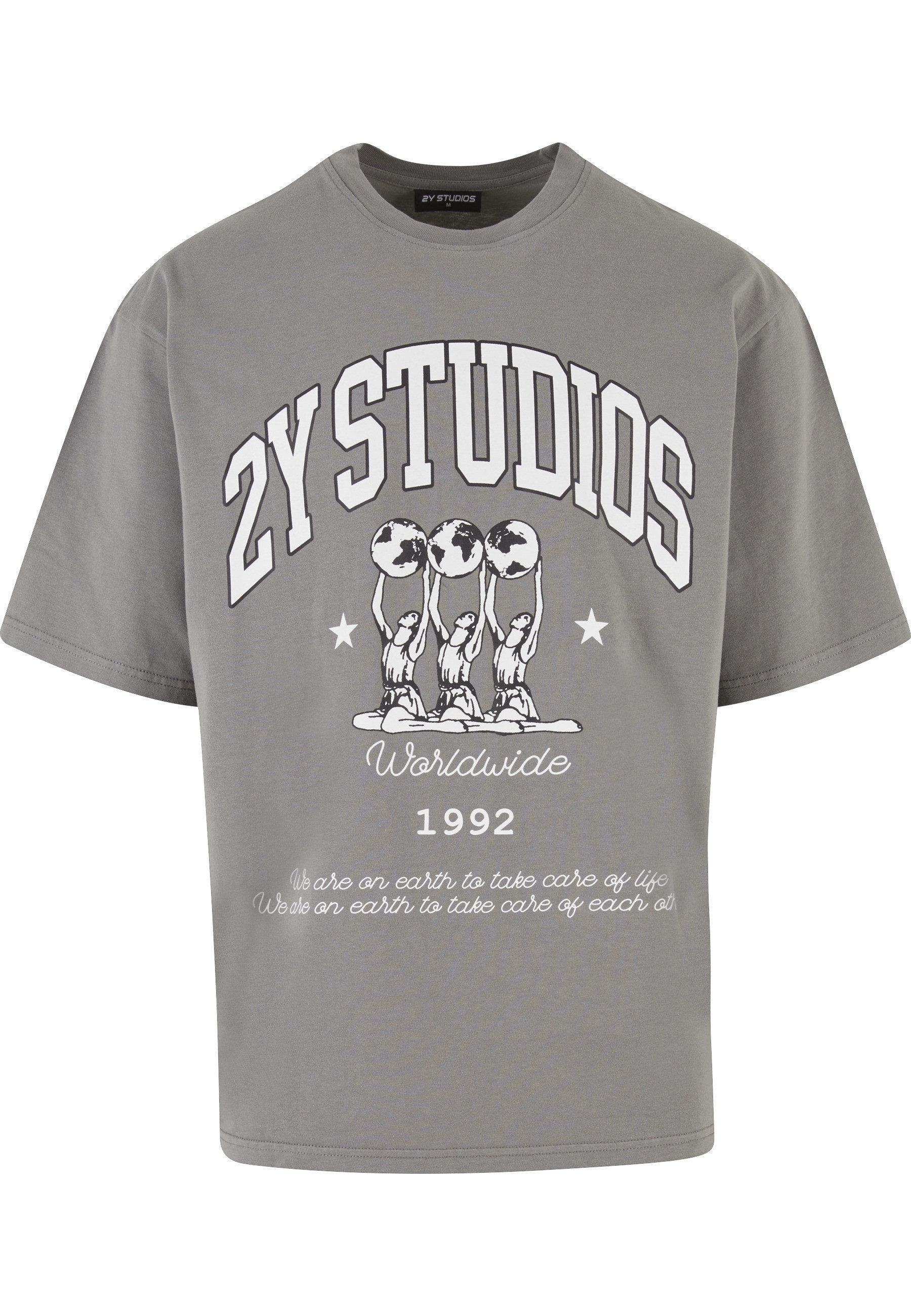 T-Shirt 2Y Studios Herren 2Y Globus Oversize Tee