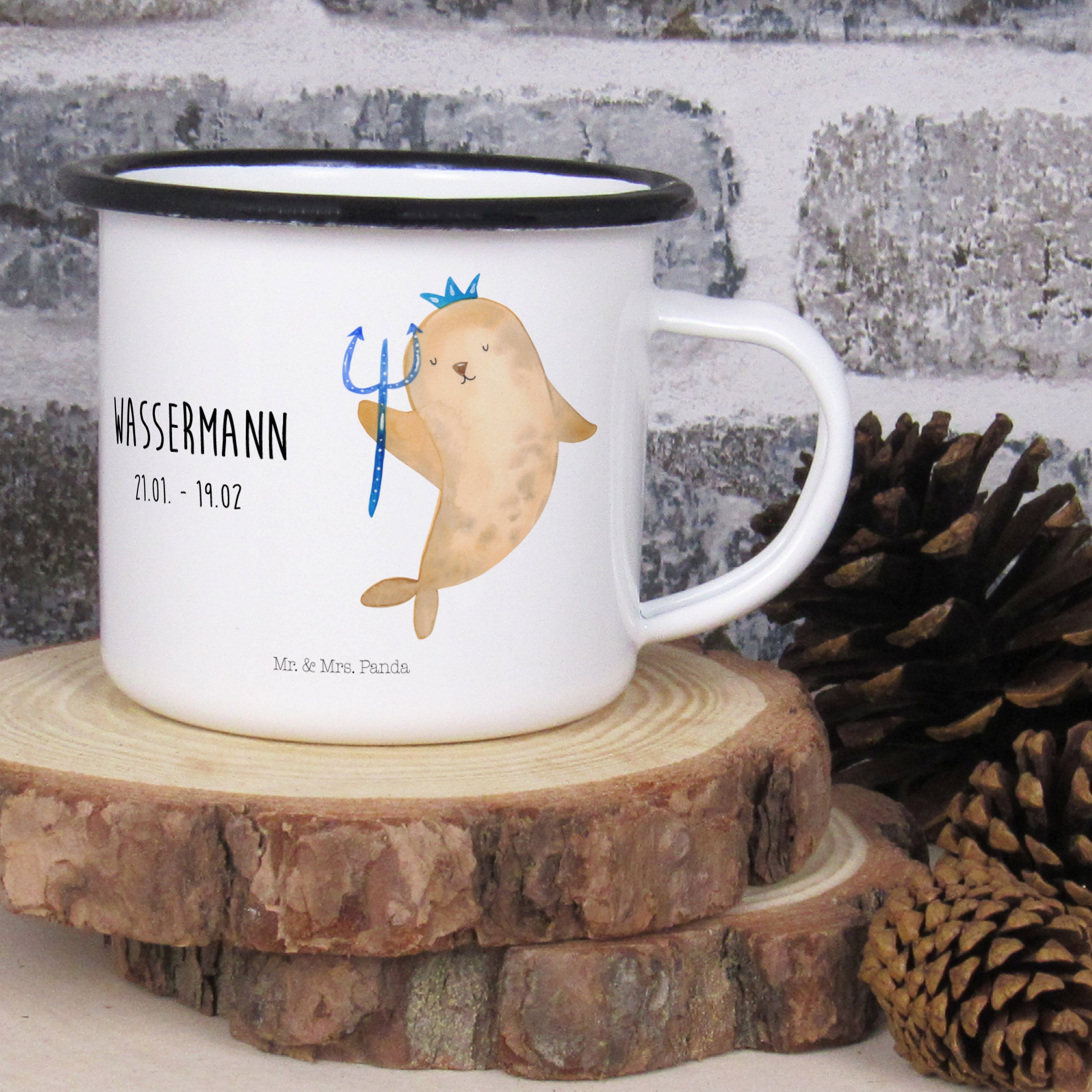 Dekobecher Mr. Campingbecher, Mrs. Weiß S Woodstock (1 Pegasus, St) Tasse, - & Einhorn - Geschenk, Panda