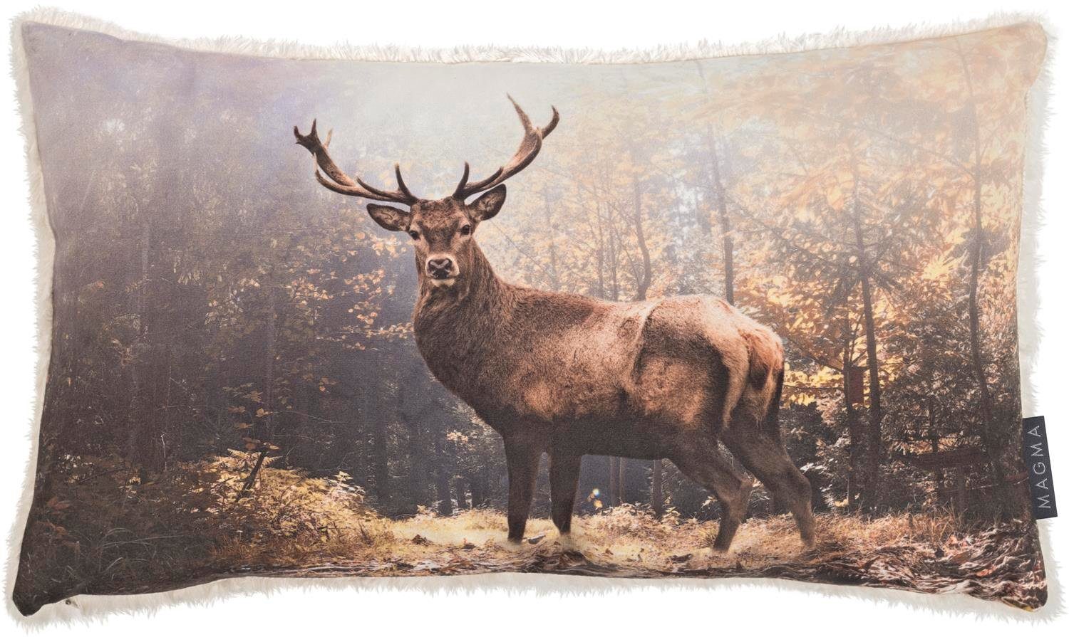 Magma Heimtex Kissenhülle Hirsch ca. 30x50cm Digitaldruck Couple Rückseite günstig online kaufen