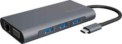 Raidsonic Laptop-Dockingstation ICY BOX USB Type-C Dockingstation mit zwei Videoschnitten