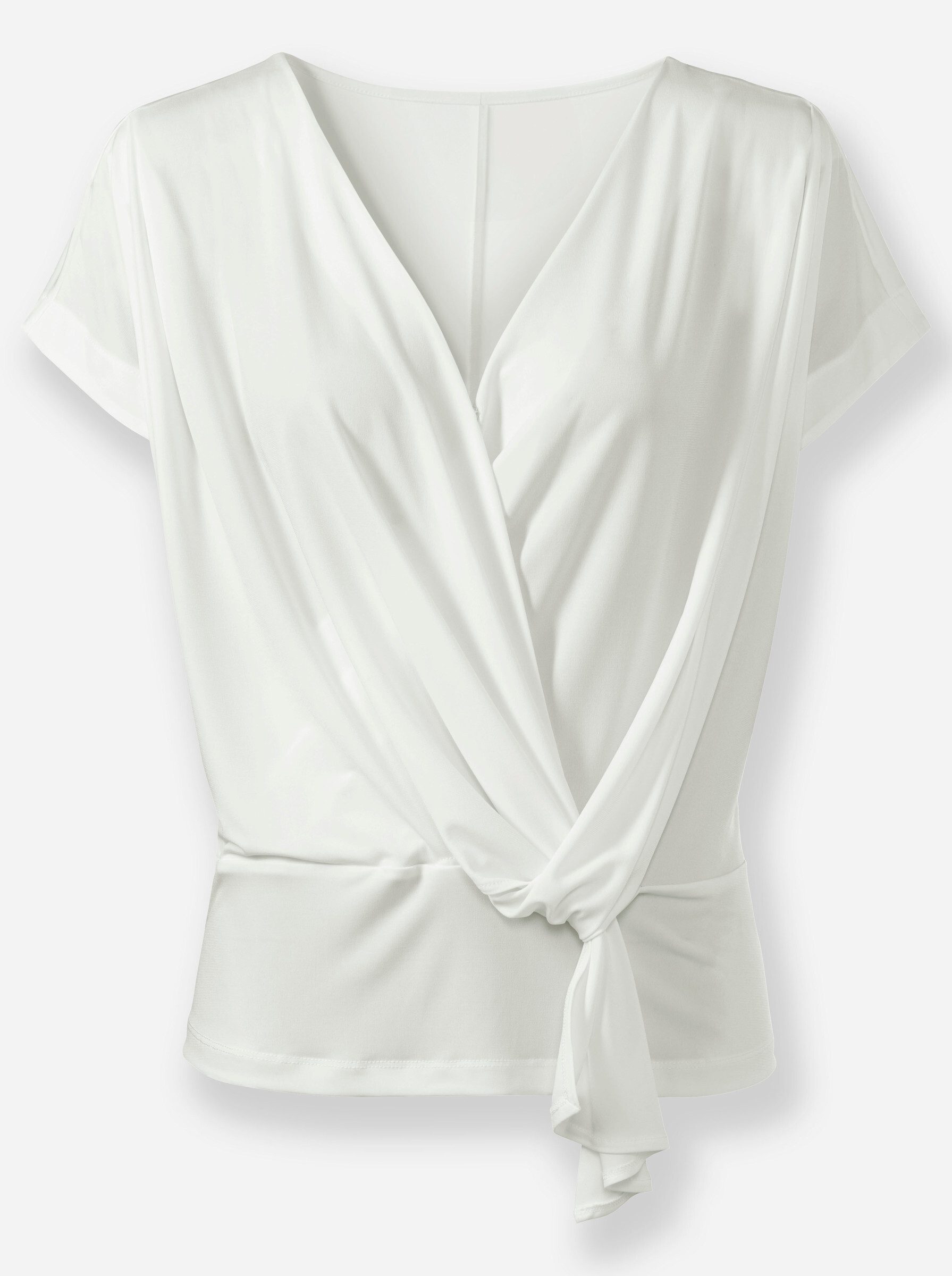 T-Shirt Wickelshirt Kurzarm