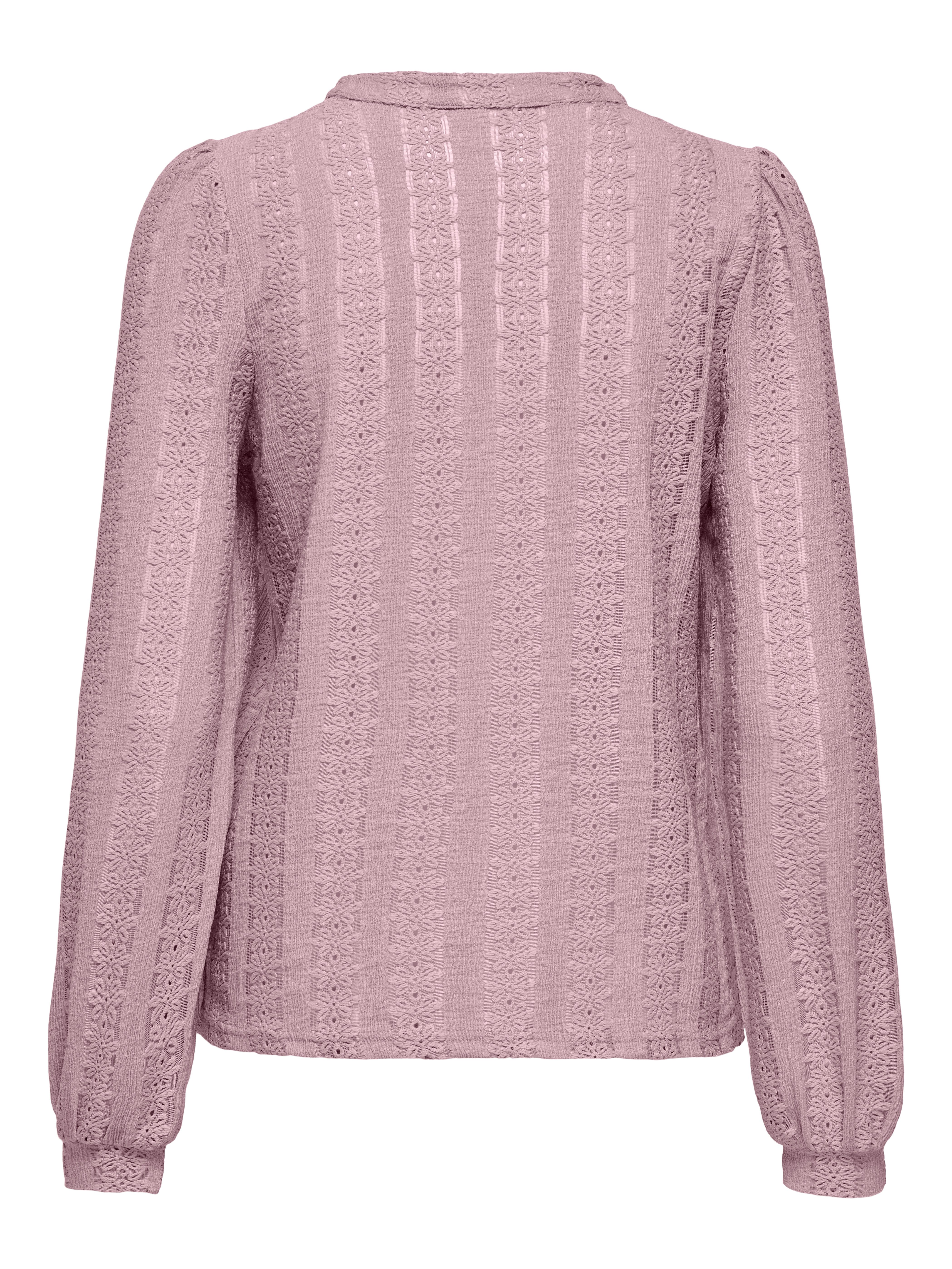 ONLY Blusenshirt ONLMELANIE L/S SPLIT TOP JRS