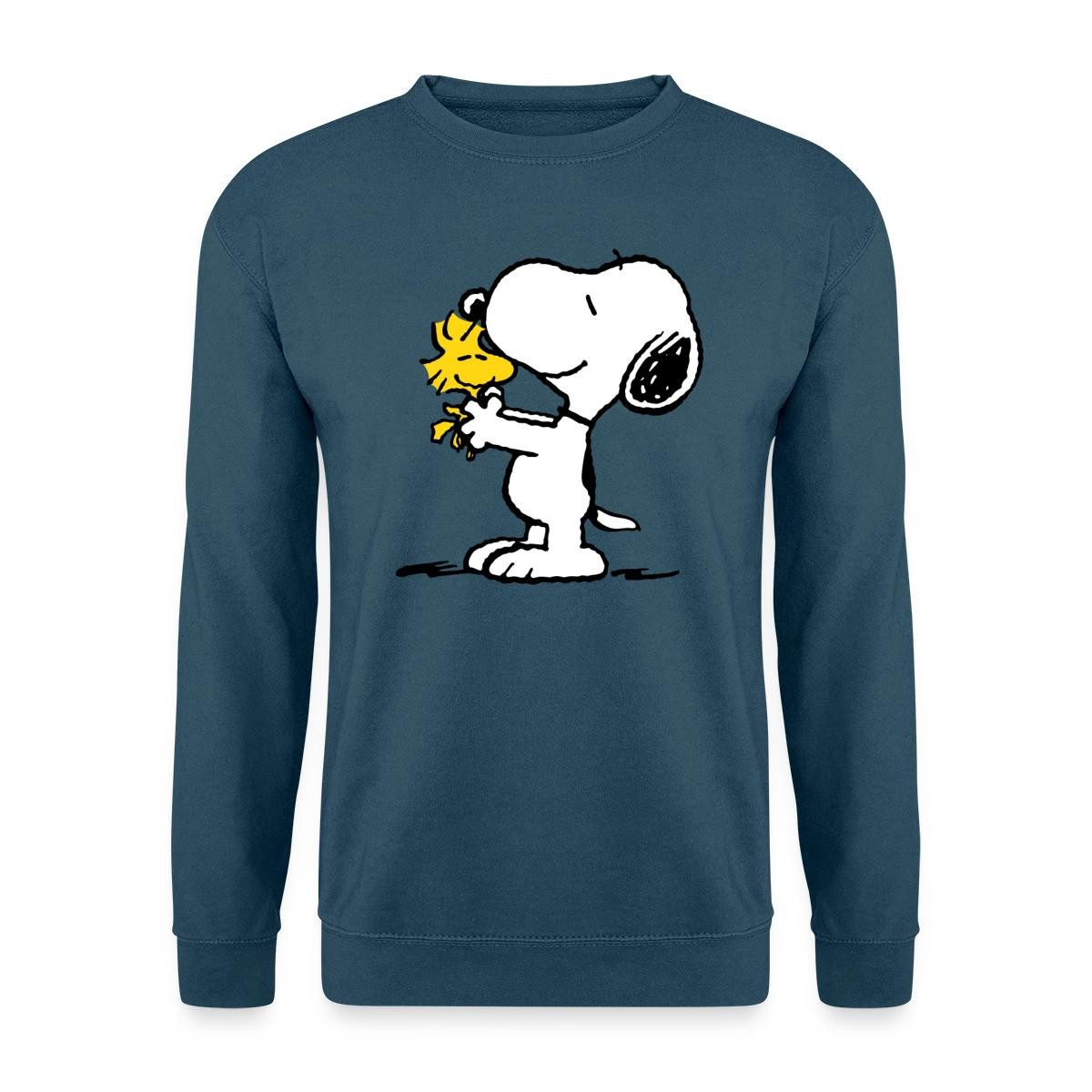 Spreadshirt Sweatshirt Peanuts Snoopy Und Woodstock Unisex Pullover (1-tlg)