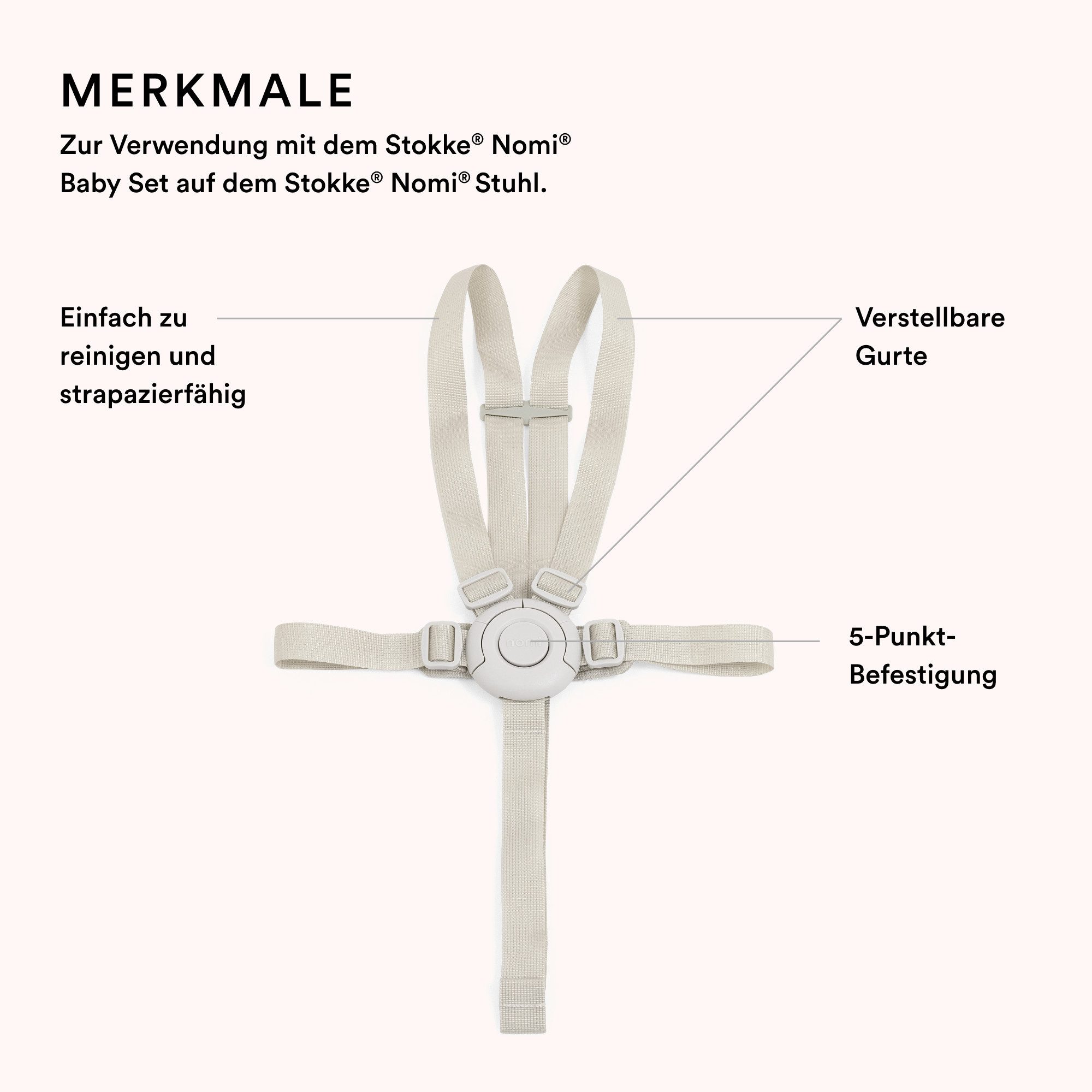 Stokke Hochstuhlaufsatz Haltegurt für Nomi® günstig online kaufen