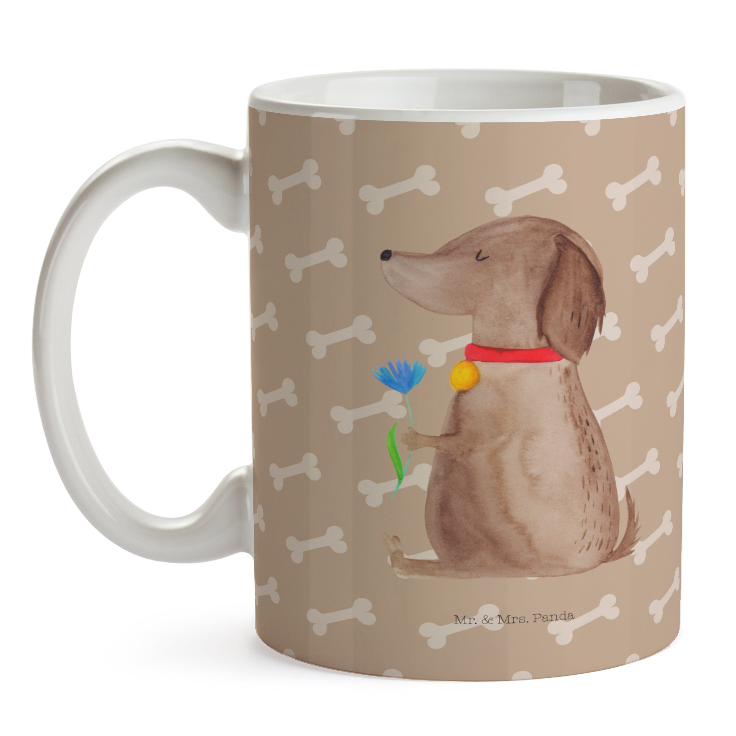 Hundeliebe, Panda Mrs. Geschenk, & - Hundeglück - Tasse Keramik Vierbeiner, Hund Hundebesi, Mr. Blume