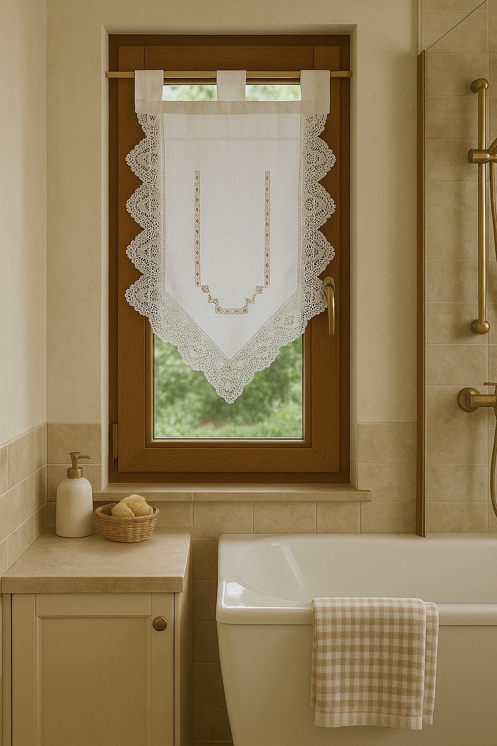 HOSSNER - ART OF HOME DECO Scheibengardine 40x60 cm (1 St), blickdicht, Bau günstig online kaufen