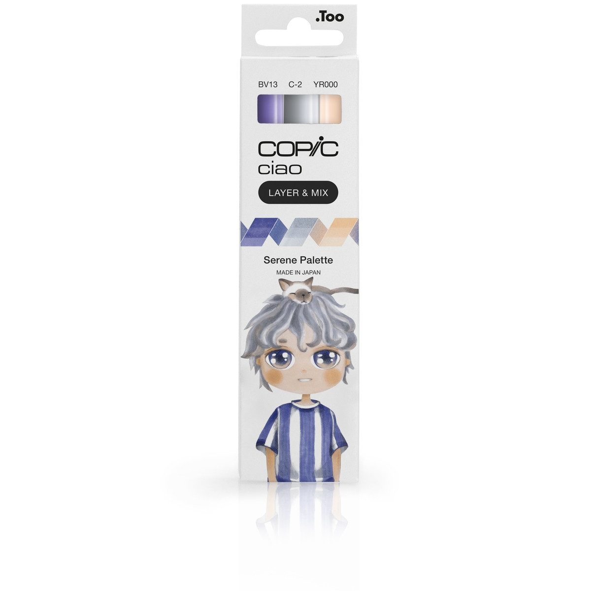 COPIC Dekorationsfolie Copic Marker Set Ciao LAYER&MIX Serene Palette 3 Stück Faltschachtel
