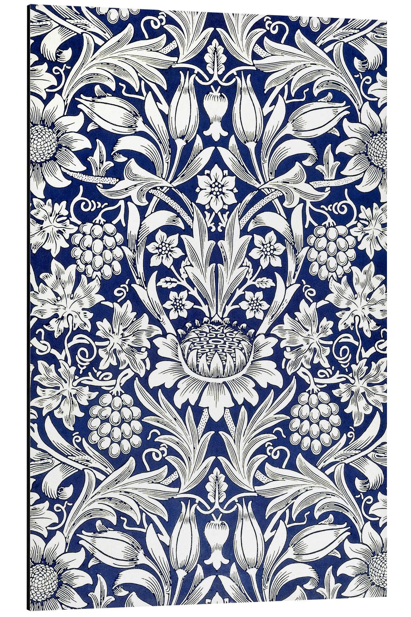 Posterlounge Alu-Dibond-Druck William Morris, Sonnenblume, Wohnzimmer Orientalisches Flair Grafikdesign