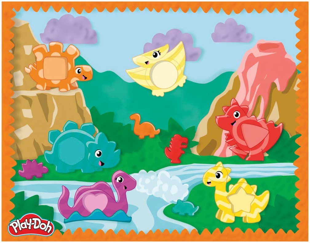 Hasbro Knetform-Set Play-Doh Starters Bunter Dino