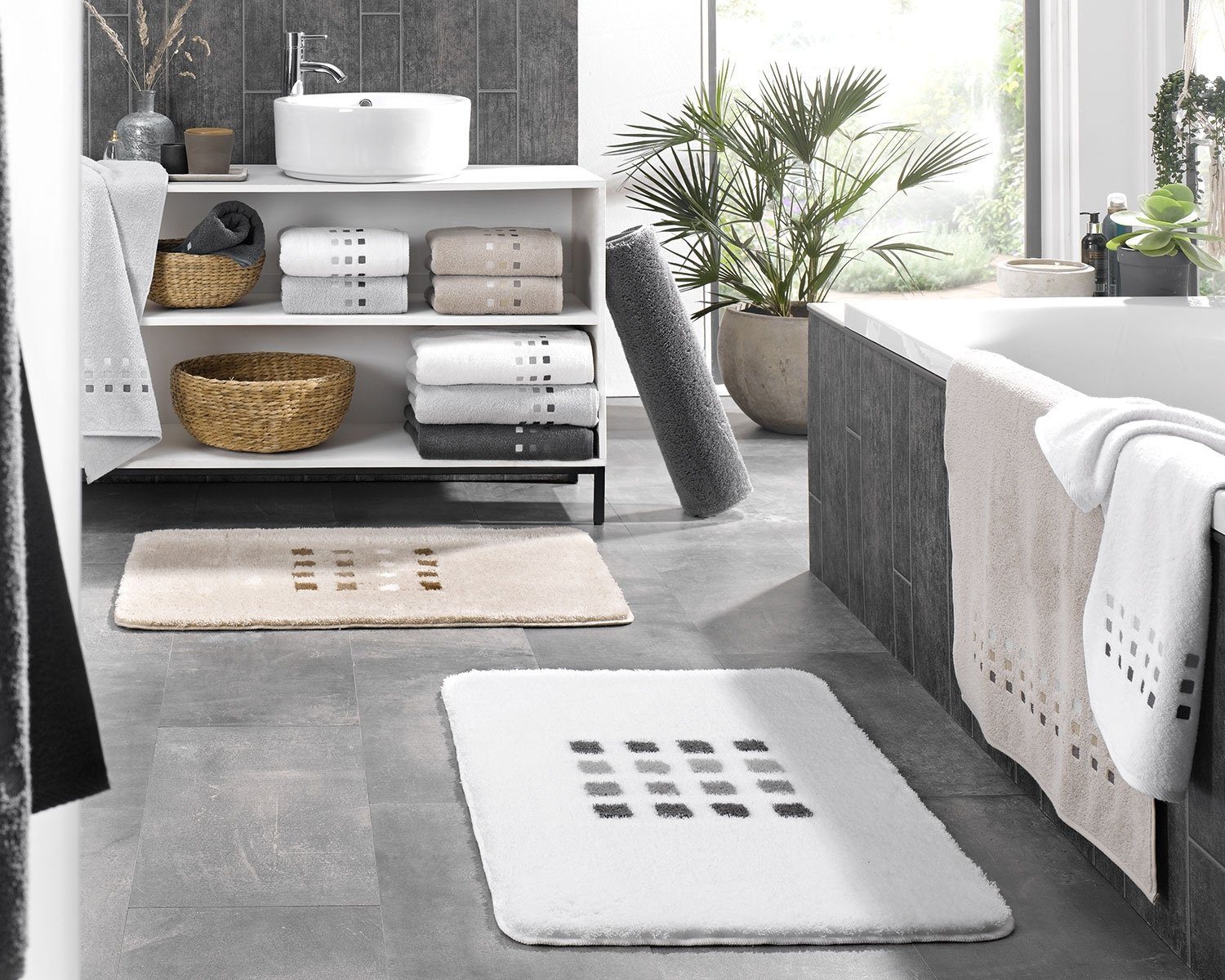Badematte QUADRI, 70 x 120 cm, günstig online kaufen