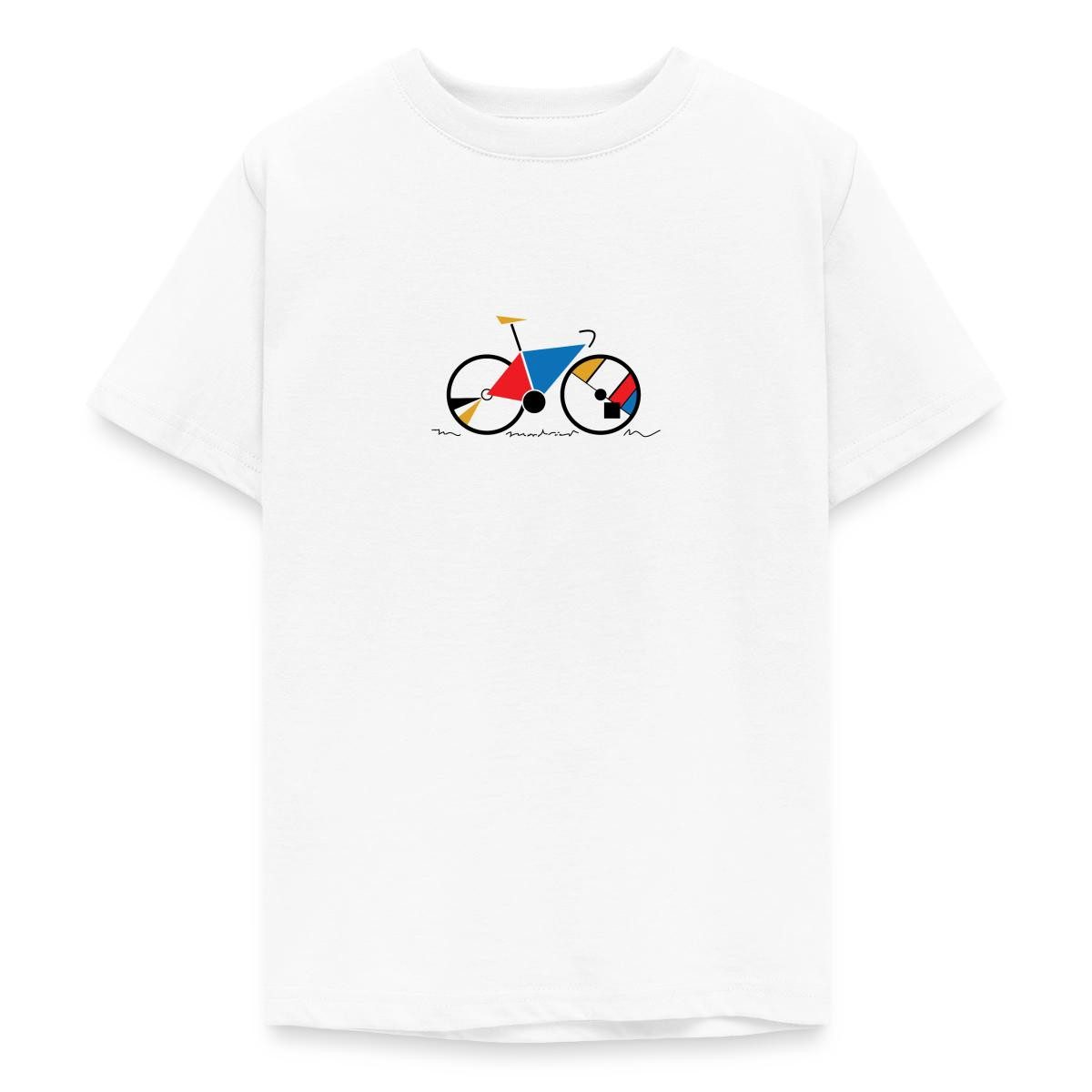 T-Shirt Fahrradrad In Geometrischer Kunst Teenager T-Shirt