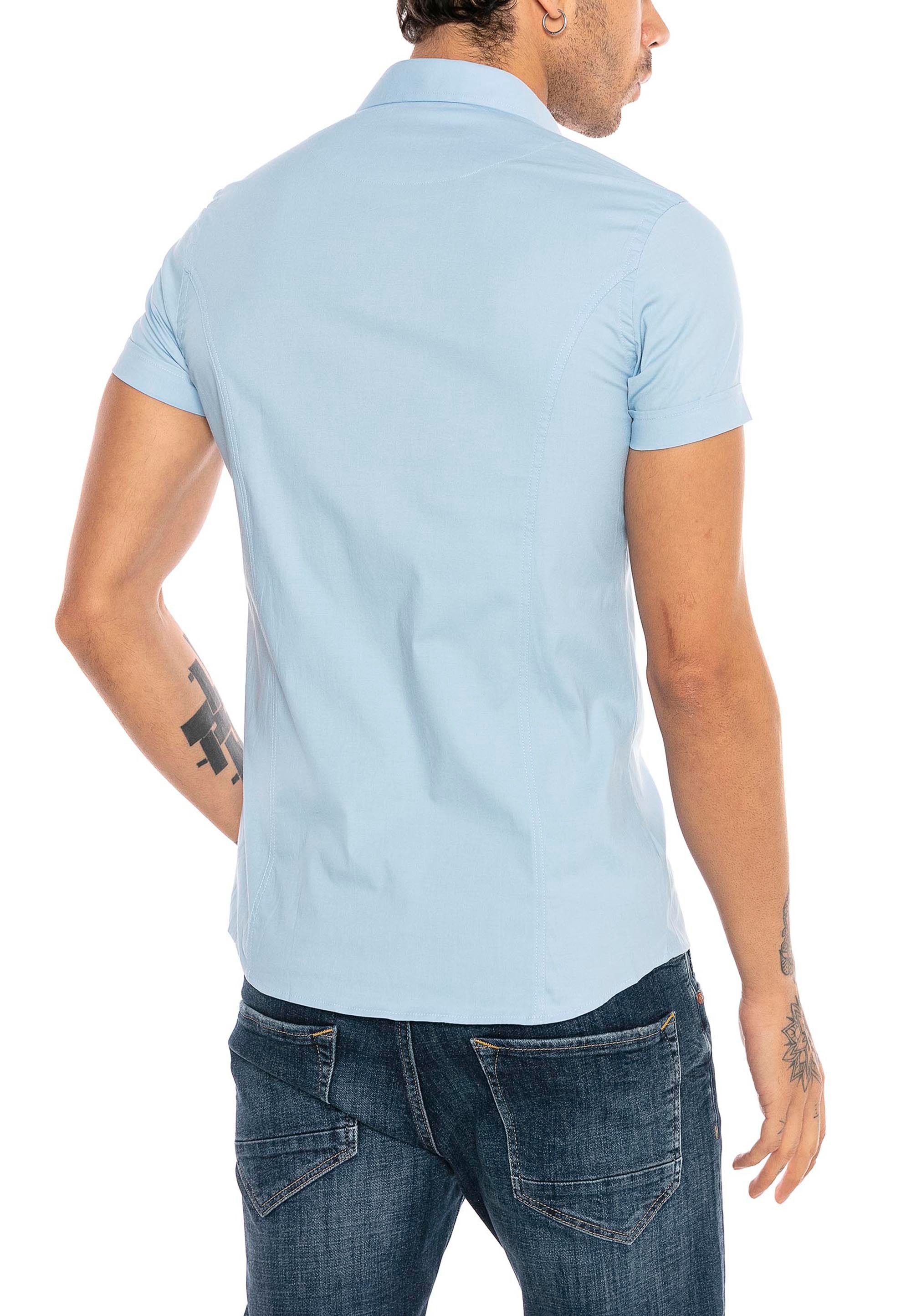 RedBridge Kurzarmhemd Slim Fit – Eleganter Look, Stretch-Material, Figurbetont