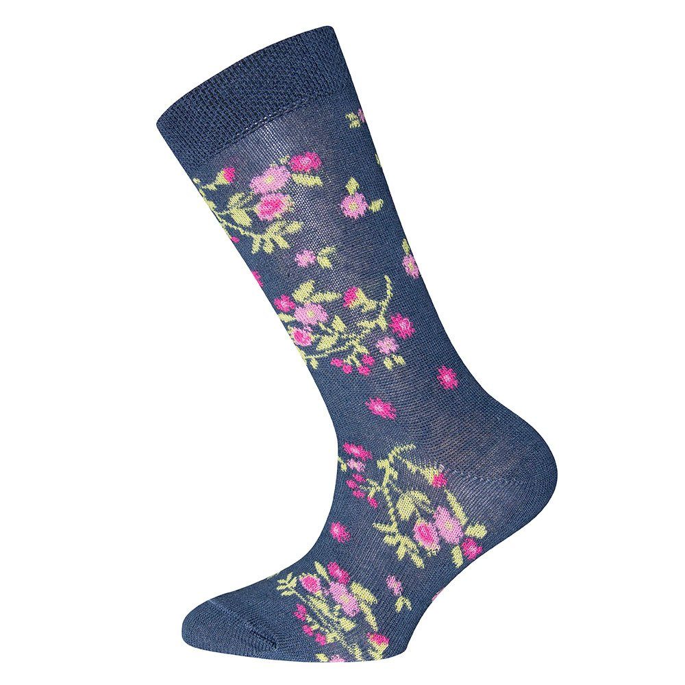 Ewers Socken Socken (6-Paar) Blumen/Punkte/Ringel