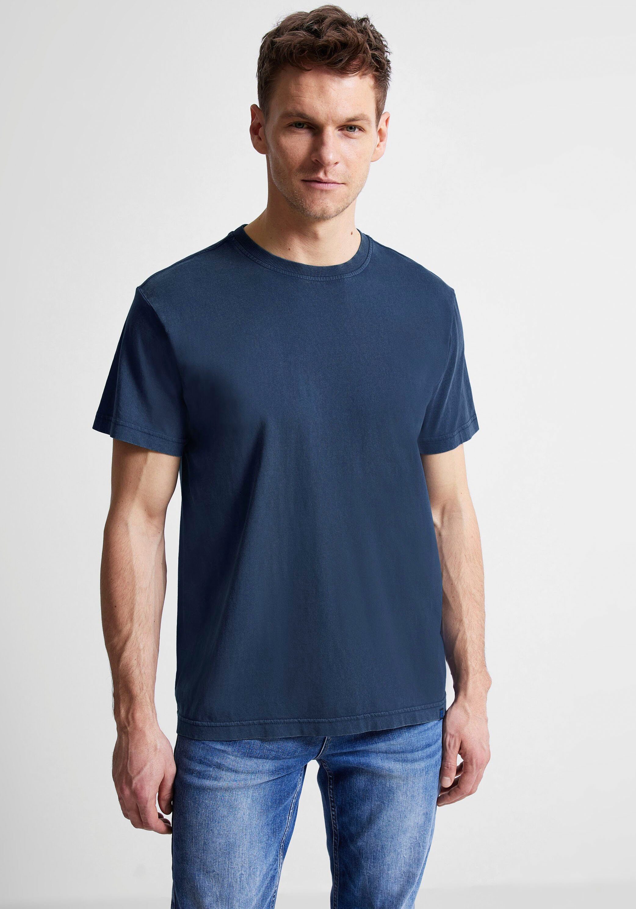 STREET ONE MEN T-Shirt mit hüftbedeckender Длина