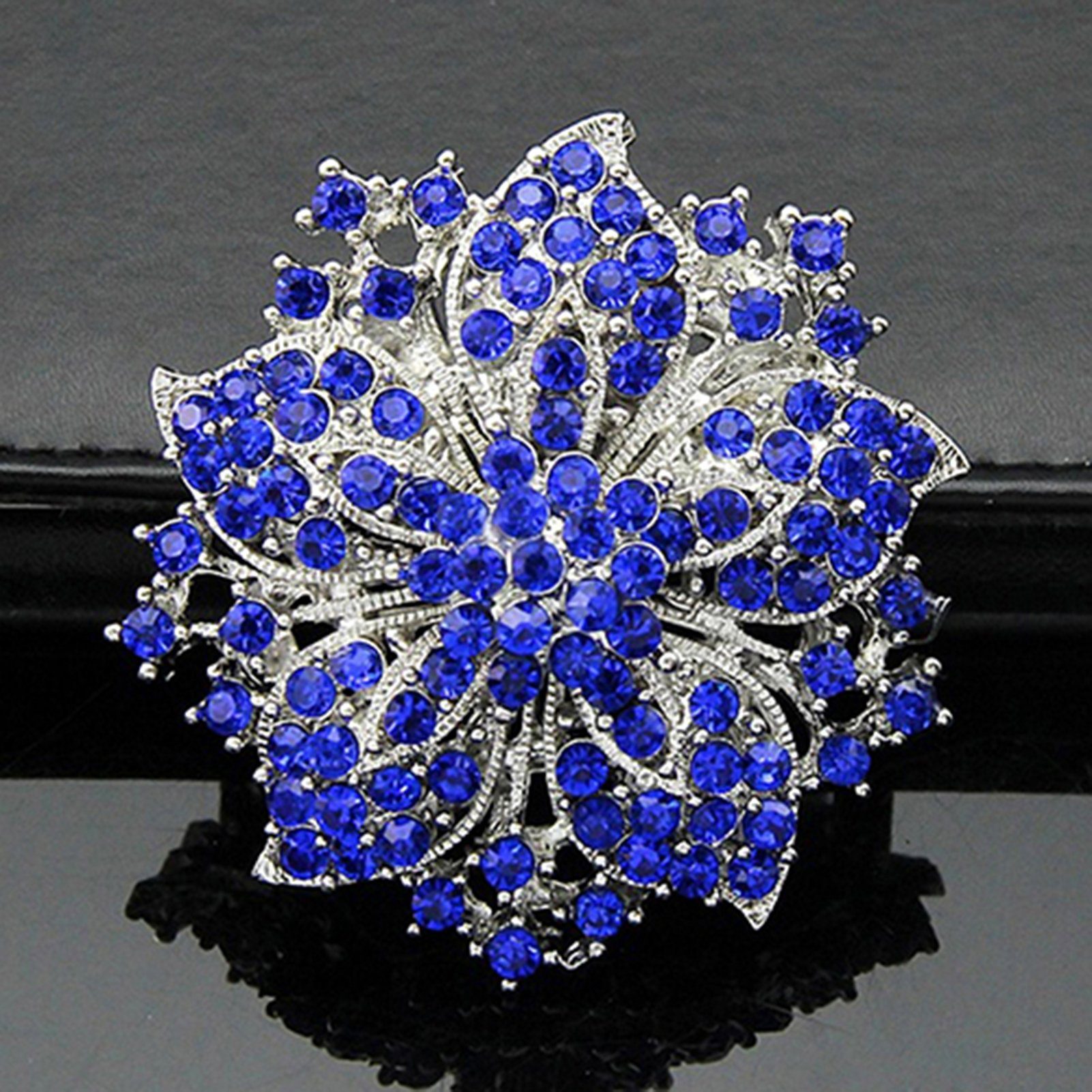 Pin, inspirierte Brosche Brosche Rutaqian F Vintage Braut Blume Brosche Kristall Corsage
