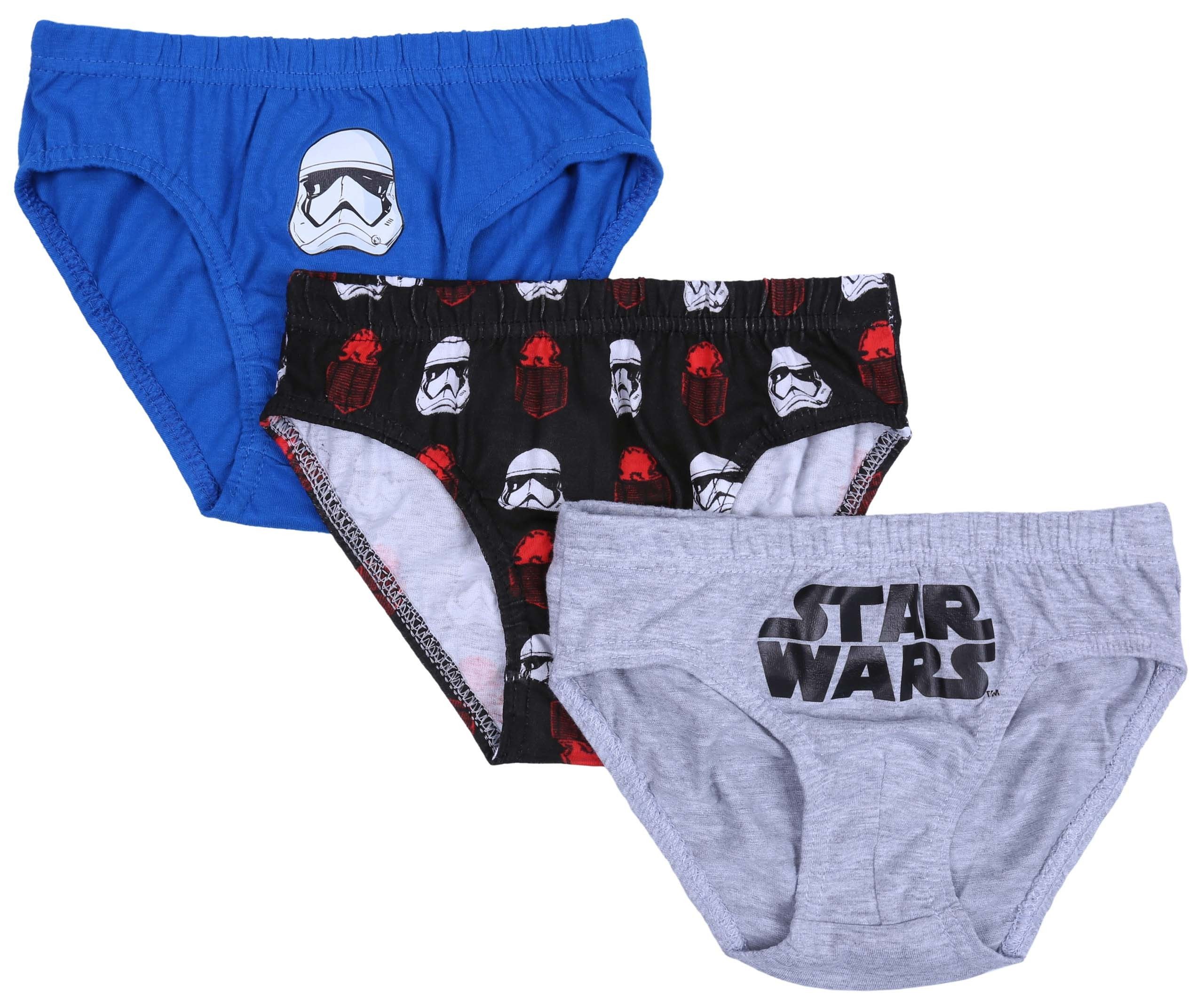 Star Wars Pagenschlüpfer Graue, blaue, schwarze Unterhosen für Jungen STAR WARS 5 Jahre