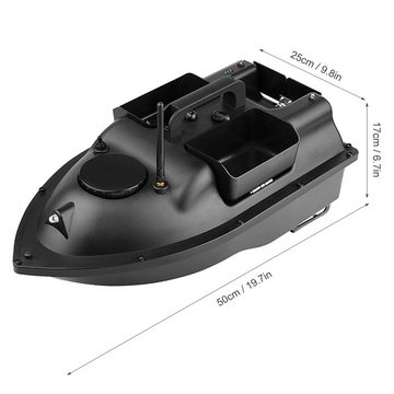 Tidyard RC-Boot GPS Fischerköderboot mit 3 Köderbehältern 400-500 M Funk Reichweite, Tempomat Schalter, Automatisch zum Ausgangspunkt zurück