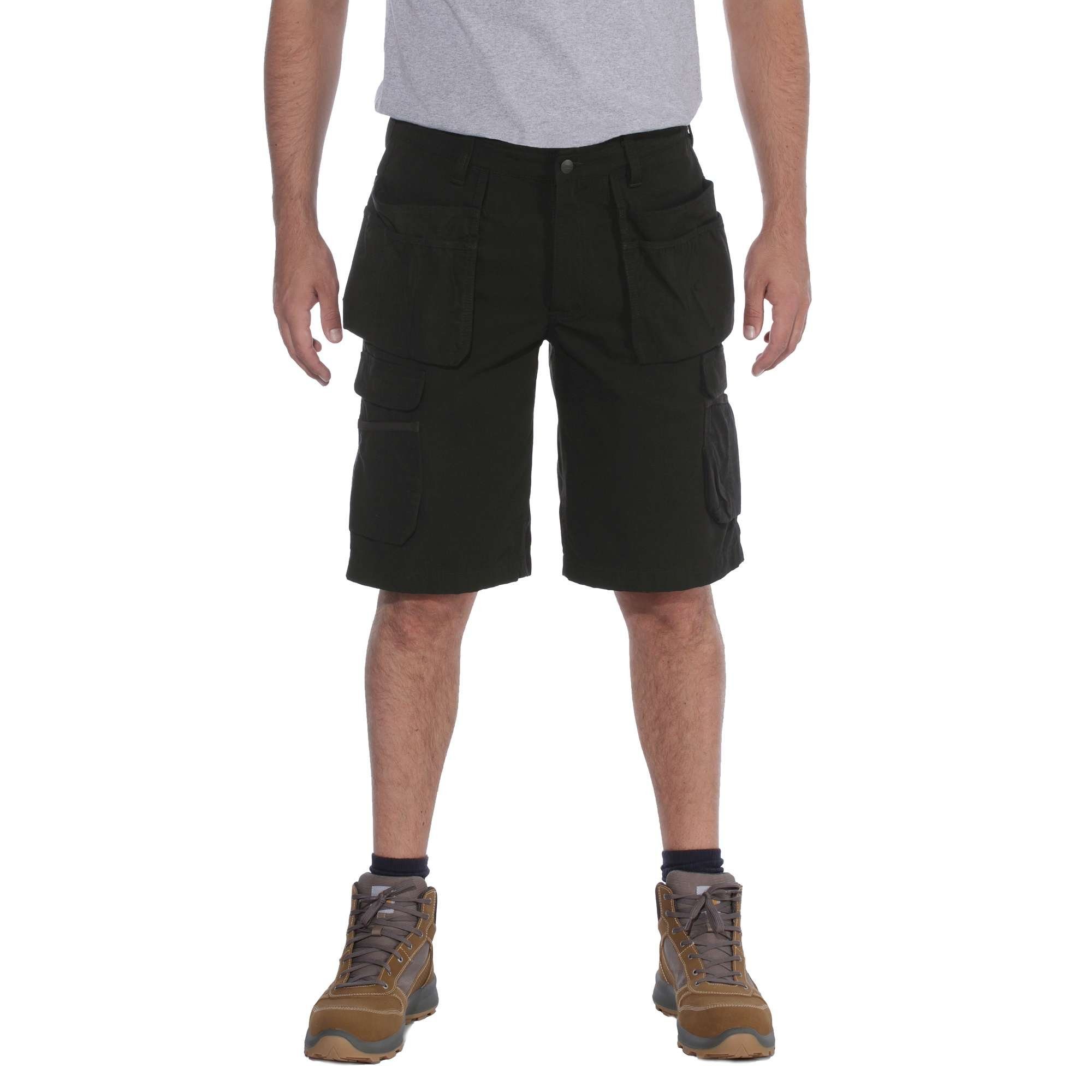 Carhartt Cargoshorts Ripstop Flex Black Flexibles Multi Work Pocket Gewebe Short Ripstop