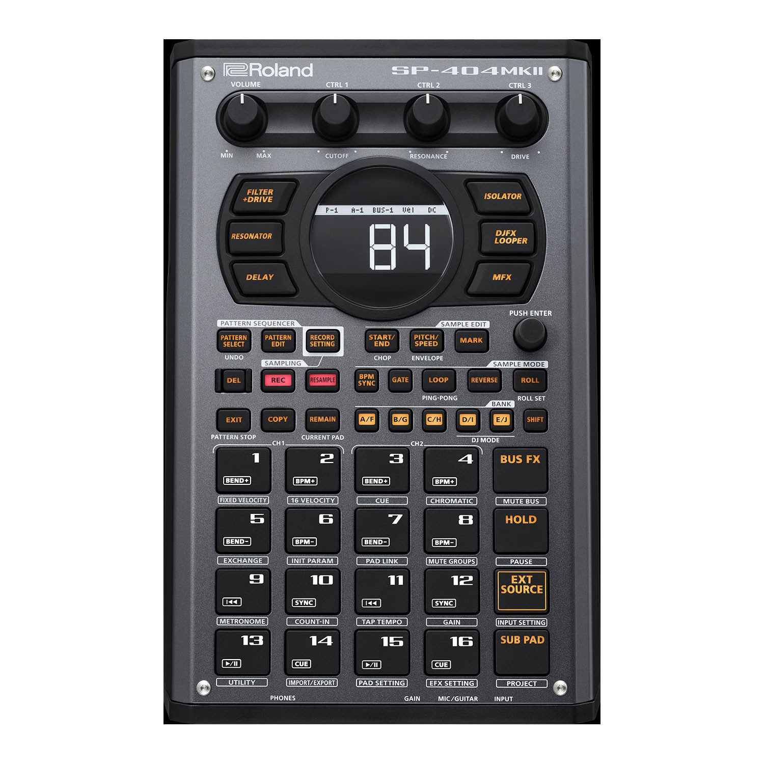 Roland Audio Roland Sampler SP-404 MKII mobiler Sequencer Digitales Aufnahmegerät (Für Straßenmusiker, Live-Performer, Beatmaker, Sounddesigner)