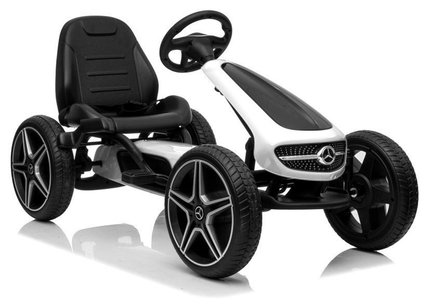 Wisam Elektro-Kinderauto Gokart Mercedes XMX610 Weiß