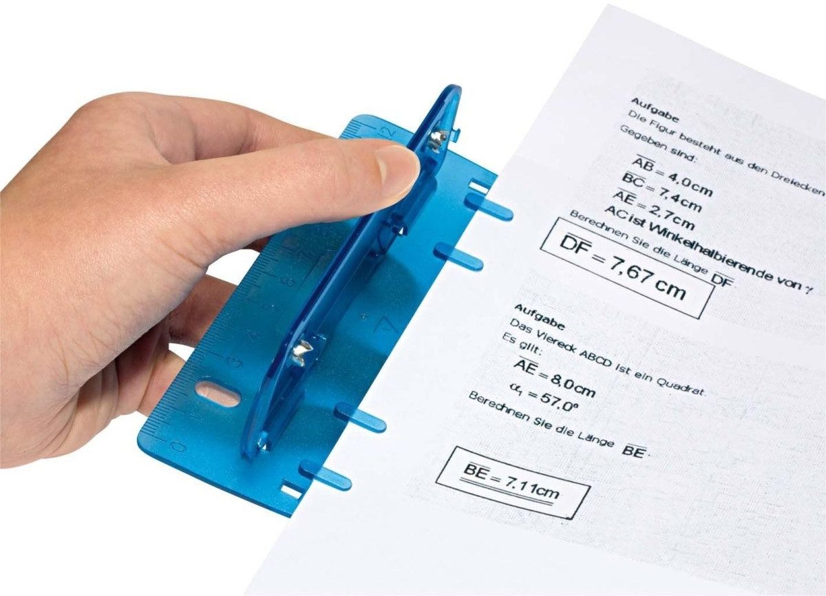 Thumbnail - WEDO Locher Taschenlocher 8cm Kunststoff blau