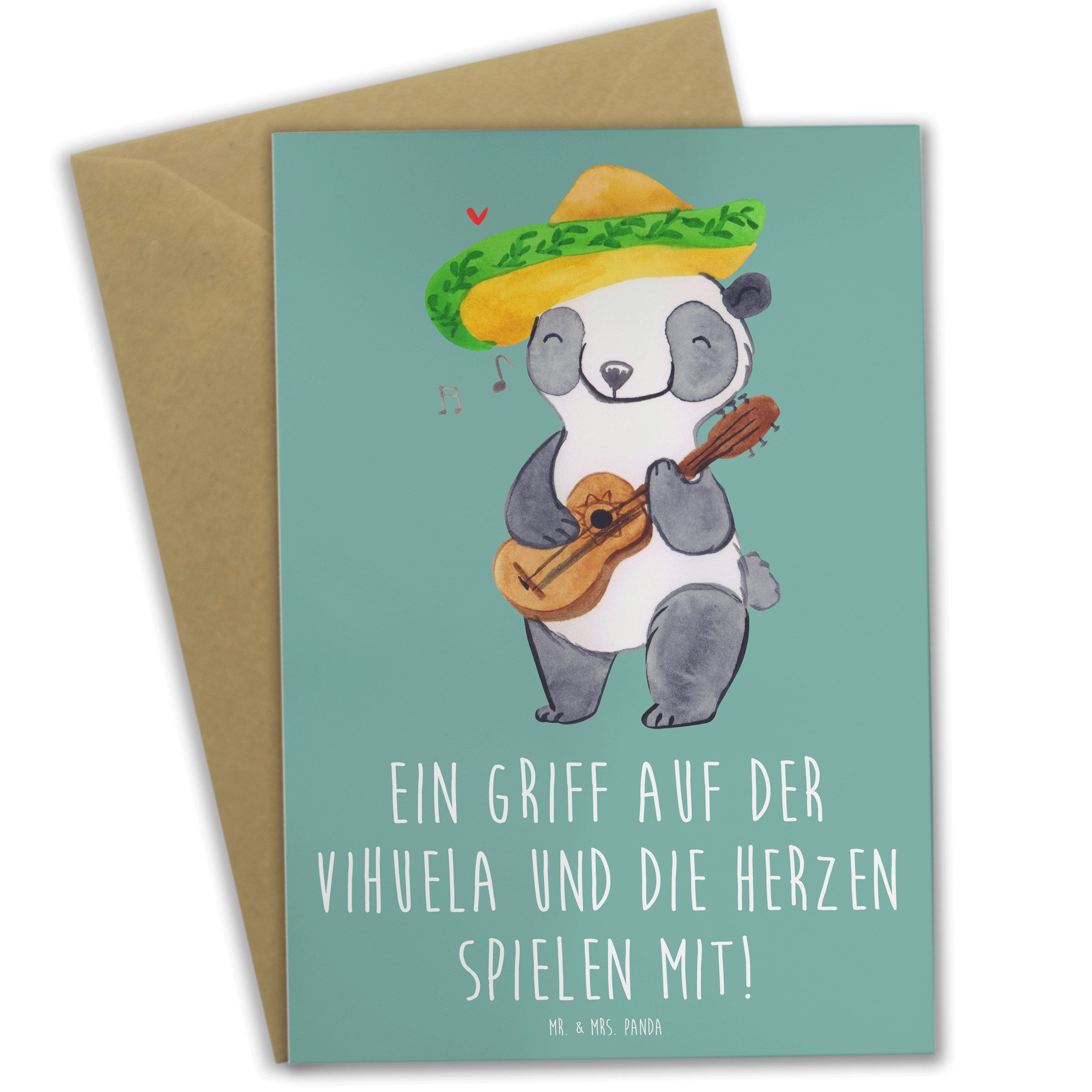 Grußkarte Vihuela Herzklang - Meeresbrise - Geschenk, Melodie, Musik, Renaissan