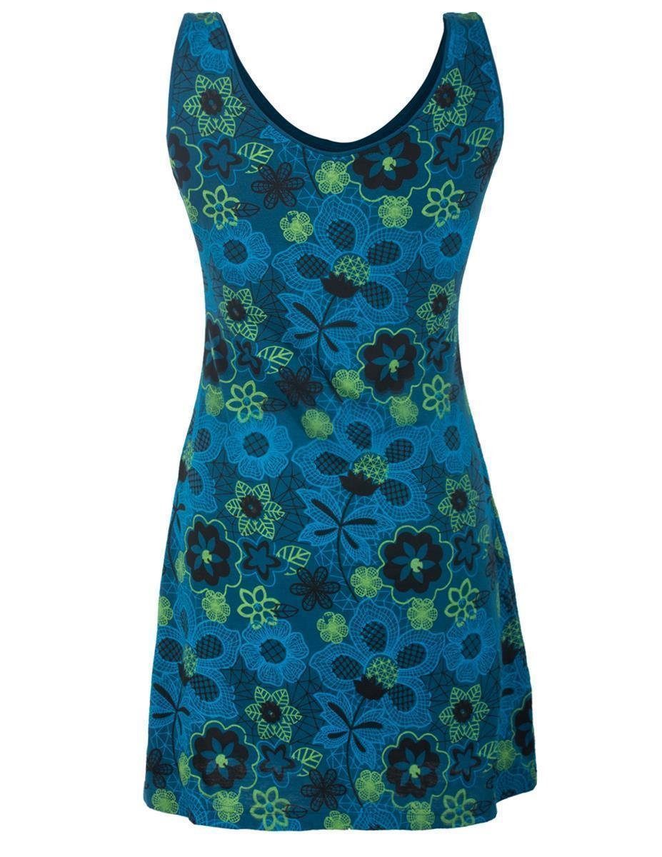 Vishes Sommerkleid Ärmelloses Blumenkleid aus Baumwolle günstig online kaufen