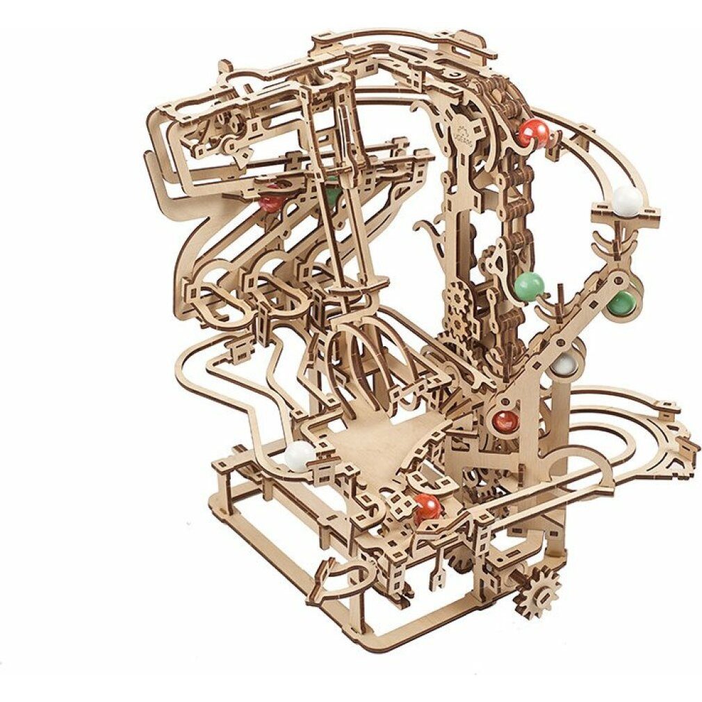 UGEARS 3D-Puzzle 3D Puzzle Kugelbahn: Kettenzug 400 Teile, Puzzleteile
