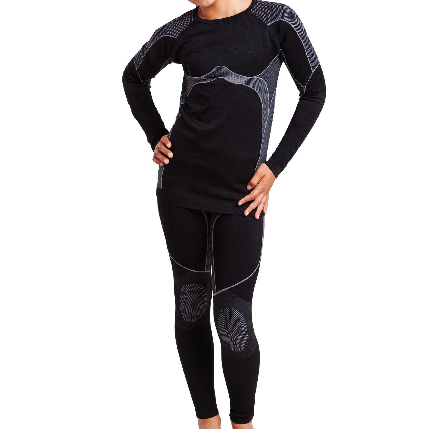 Gomati Thermohose Kinder Thermo Unterwäsche Set - Seamless Funktionswäsche