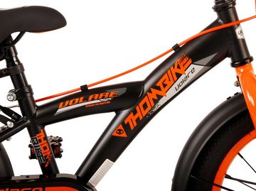 Volare Kinderfahrrad Kinderfahrrad Thombike für Jungen 16 Zoll Kinderrad in Schwarz Orange