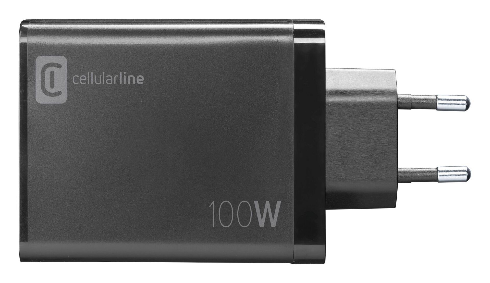 Cellularline Multipower Nano 100W Reiselader 4 Port GaN USB-Ladegerät (Apple iPhone, iPad, MacBook, Samsung Galaxy Tab, S23 S24, Google Pixel)