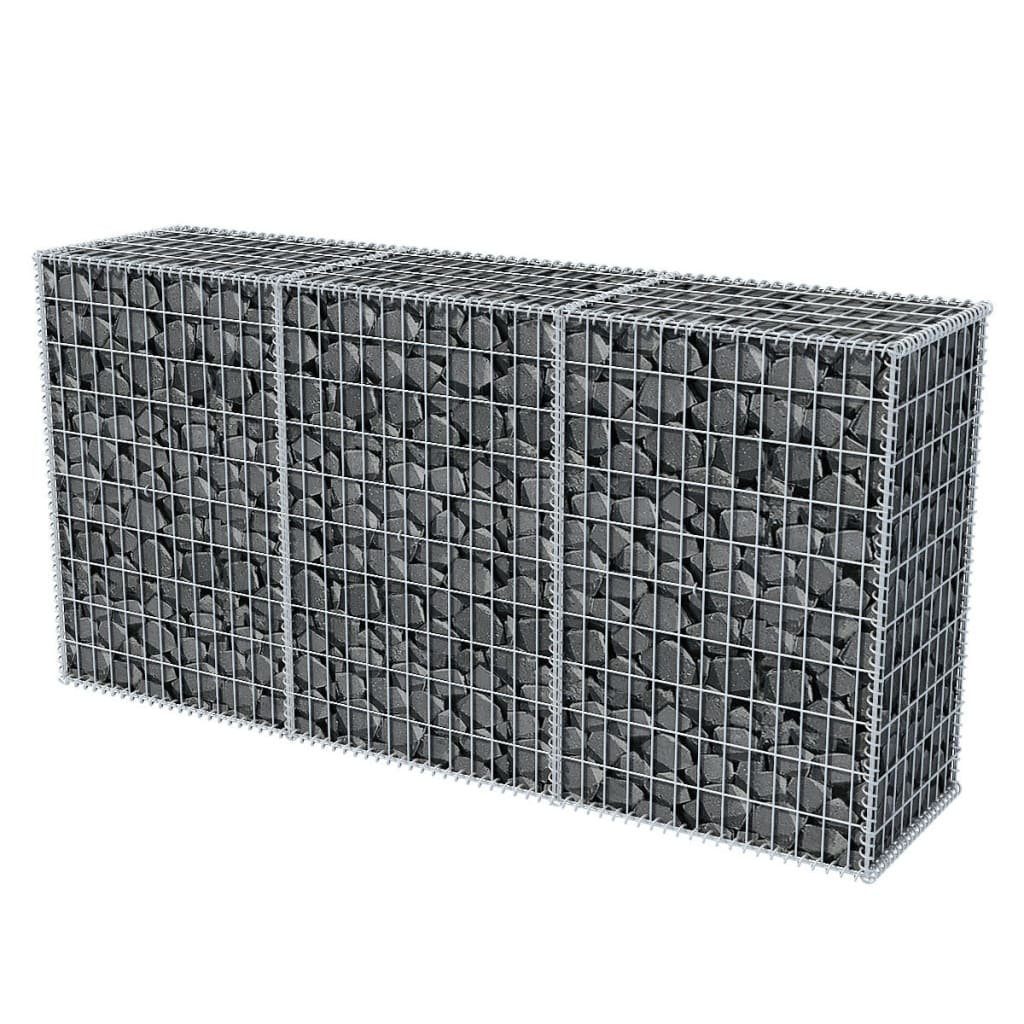 vidaXL Gartenzaun Gabionenkorb Stahl 200×50×100 cm, günstig online kaufen