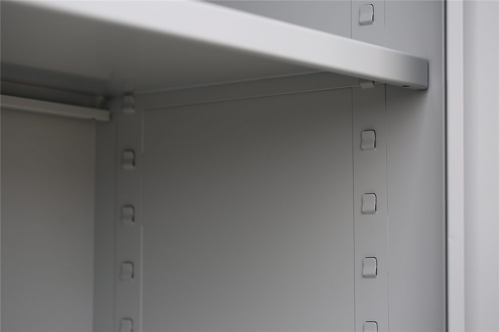 Steelboxx Mehrzweckschrank Aktenschrank Metallschrank abschließbar Büroschrank 195x92,5x42,2cm (1-St) Mehrzweckschrank abschließbar
