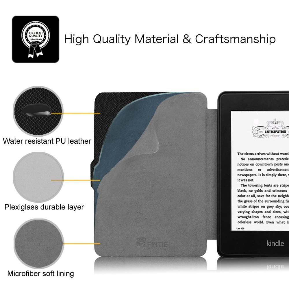 Fintie E-Reader-Hülle für 6" Kindle Paperwhite 2012-2017 (Modellnummer: EY21, DP75SDI), mit Auto Sleep/Wake(Nicht für wasserfest Kindle PW 10./ 11. Gen) – Bild 5 von 5