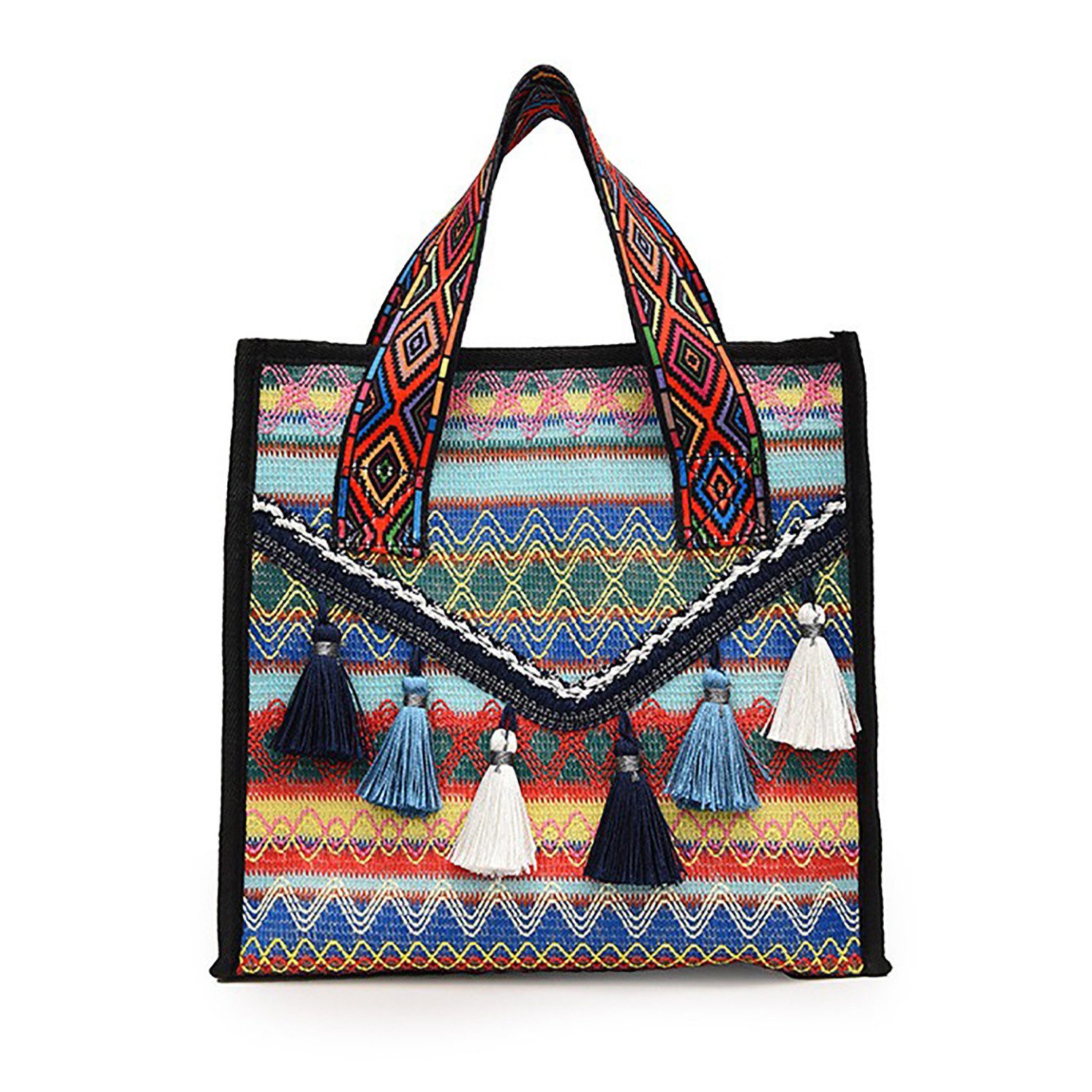 Refttenw Tragetasche Damen Boho Geflochten Henkeltasche günstig online kaufen