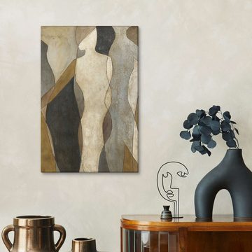 Posterlounge Leinwandbild Megan Meagher, Figuren I, Esszimmer Rustikal Malerei