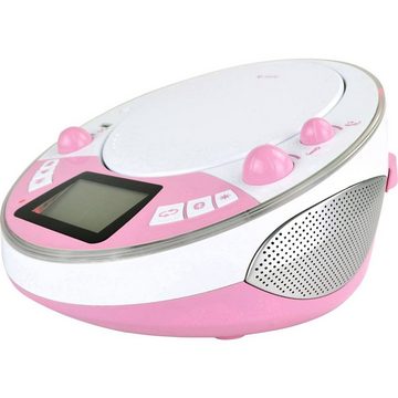 X4-TECH Kinder CD-Player CD-Player (Inkl. Karaoke-Funktion, Inkl. Mikrofon)