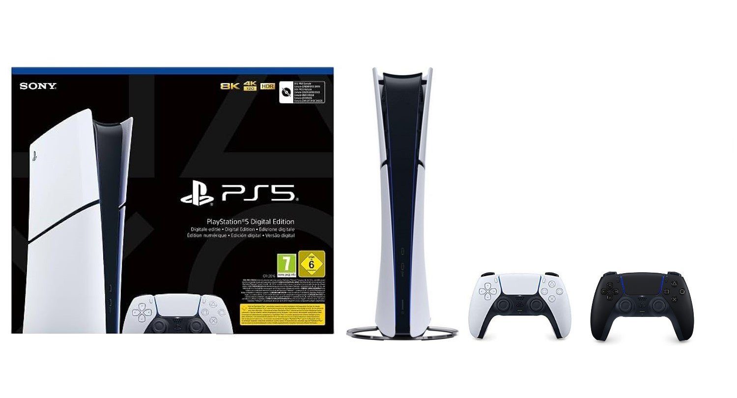 Playstation 5 Digital Edition (Slim) inkl. zweitem Dualsense Wireless-Controller