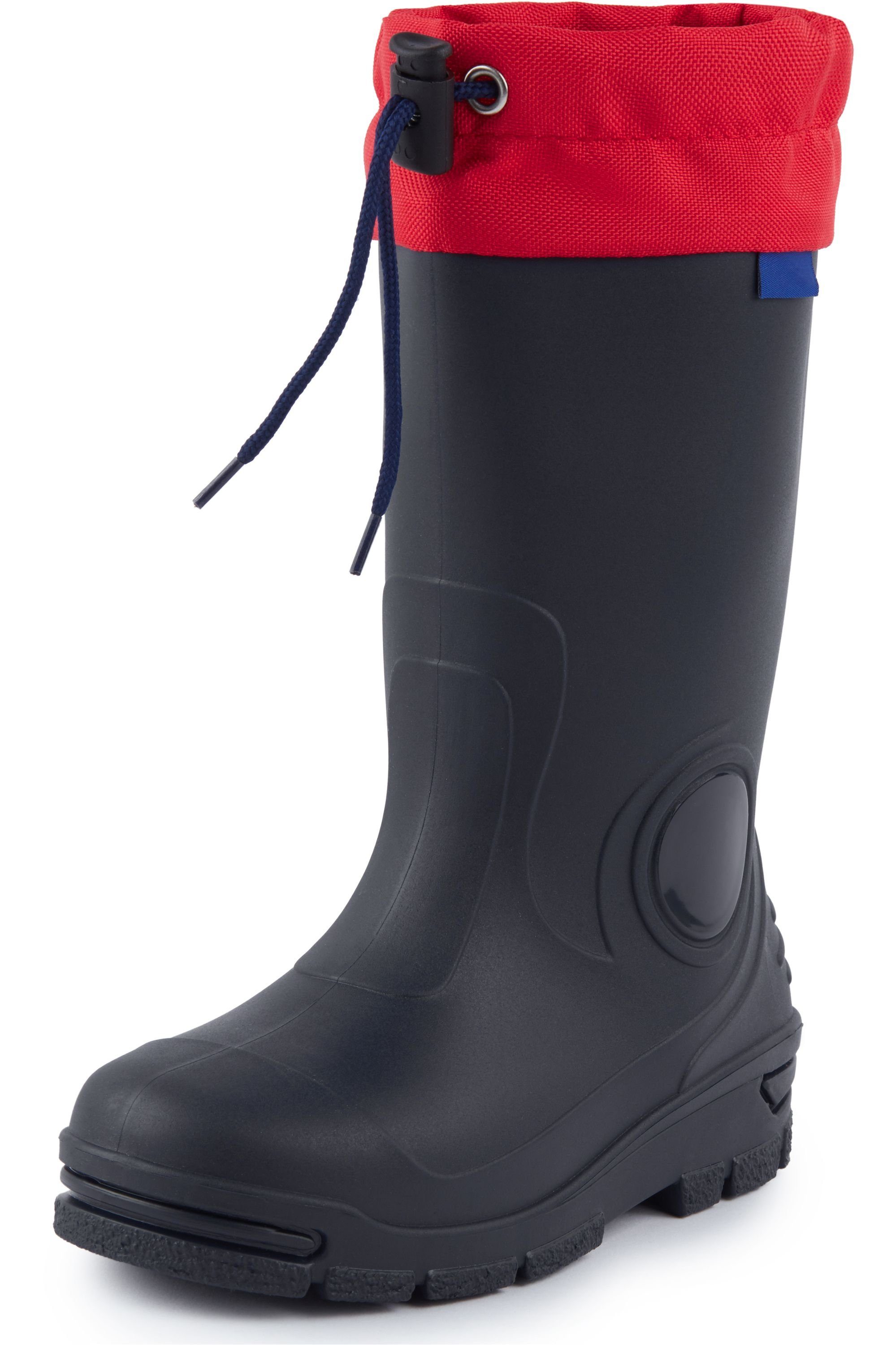 Ladeheid lange Regenschuhe LARB014 Gummistiefel Kinder mit Stulpe zum Festziehen