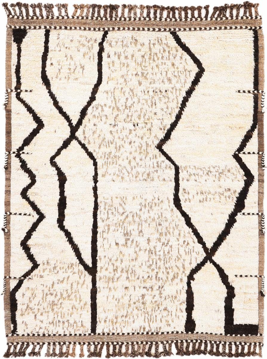 Orientteppich Berber Maroccan Atlas 161x204 Handgeknüpfter Moderner Orientteppich, Nain Trading, rechteckig, Höhe: 20 mm